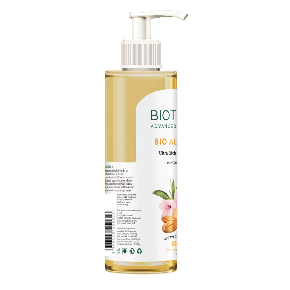 Biotique Bio Almond Body Wash Ultra Rich 200 Ml view 2