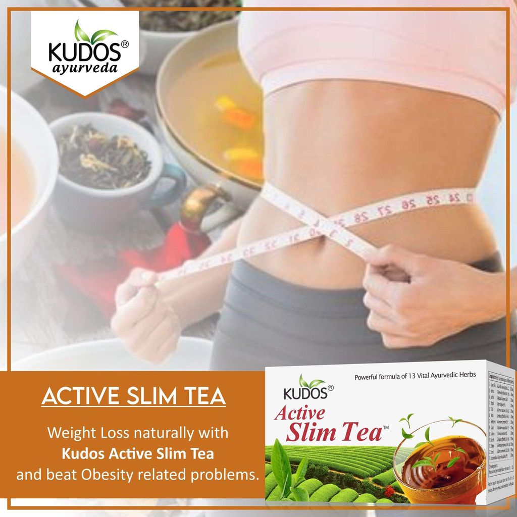 Kudos Active Slim Tea 2g X 30 Tea Bags (Pack of 4) | 13 Vital Herbs Herbal to loose Weight view 2