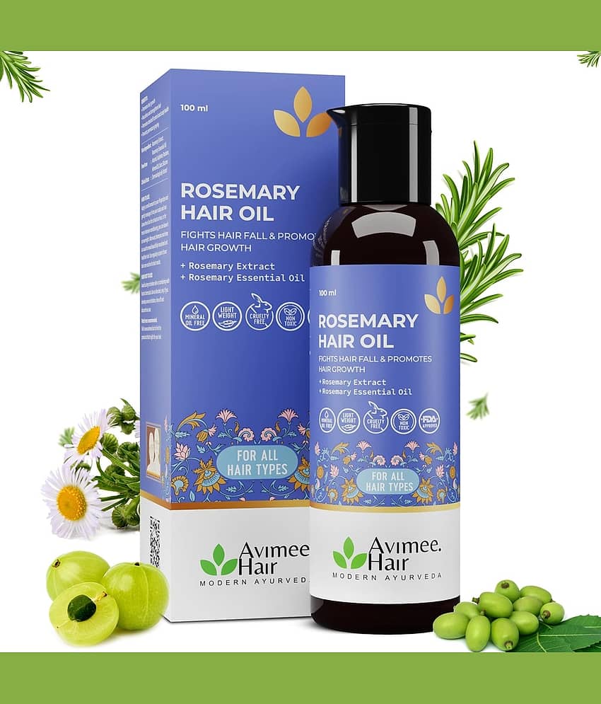 Avimee Herbal Rosemary Hair Oil, Strengthens Roots Prevents Dandruff Boosts Growth, 100 ml (Pack of 1) view 2