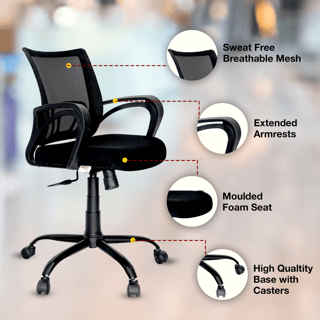 OOLIVE ZEN OC30 Ergonomic Midback Office Chair view 2