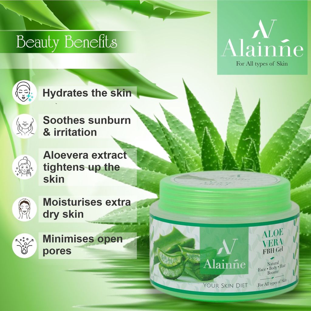 Alainne Aloe Vera FBH Gel Jar view 2