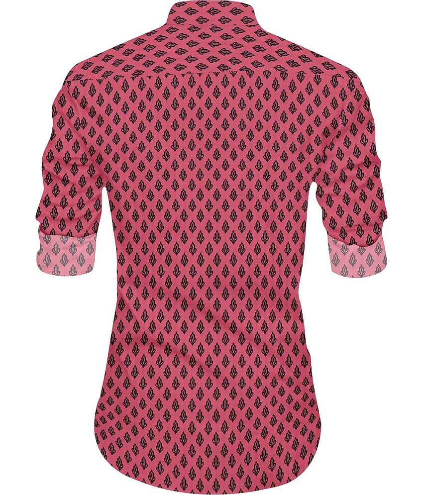 Nofilter Pink Cotton Blend Men's Regular Kurta ( Pack of 1 ) view 2