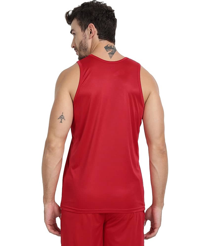 FTX Pack of 3 Polyester Gym Vest For Men ( Orange ) view 2