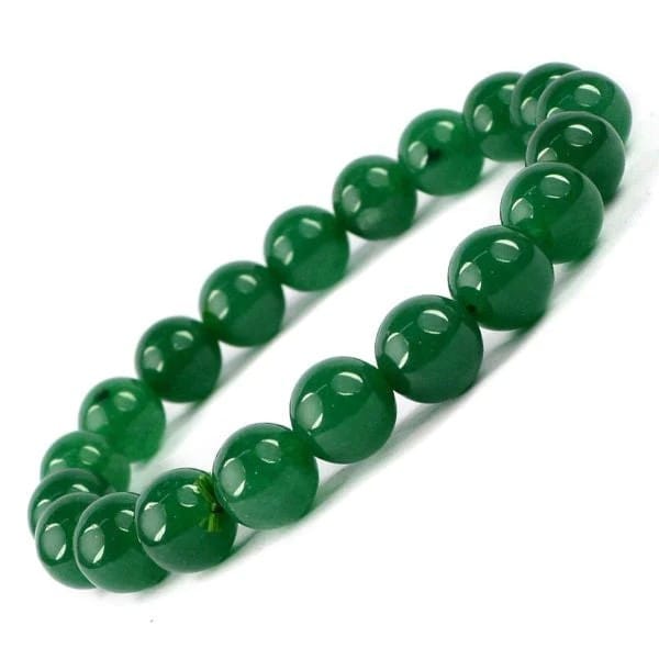 Ekdant Natural Green Aventurine Bracelet 8 mm Beads Bracelet Round Shape for Reiki Healing and Crystal Healing Stone Semi Precious Gemstones Stretchable Bracelet view 2
