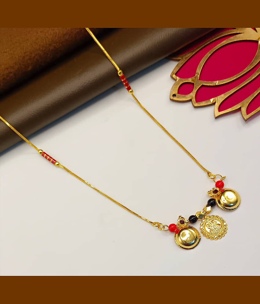 shankhraj mall Golden Mangalsutra ( Pack of 1 ) view 2