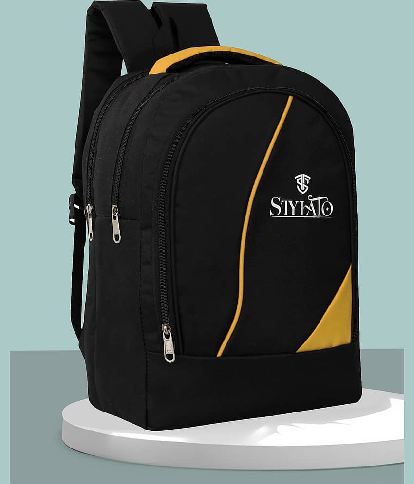 STYLATO Yellow Polyester Backpack ( 25 Ltrs )