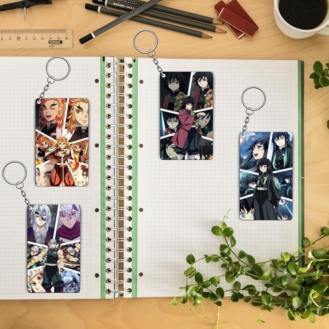 Hashira Demon Slayer Anime Keychains Kit - (Set Of 4 Demon Slayer Hashira Keychains view 2