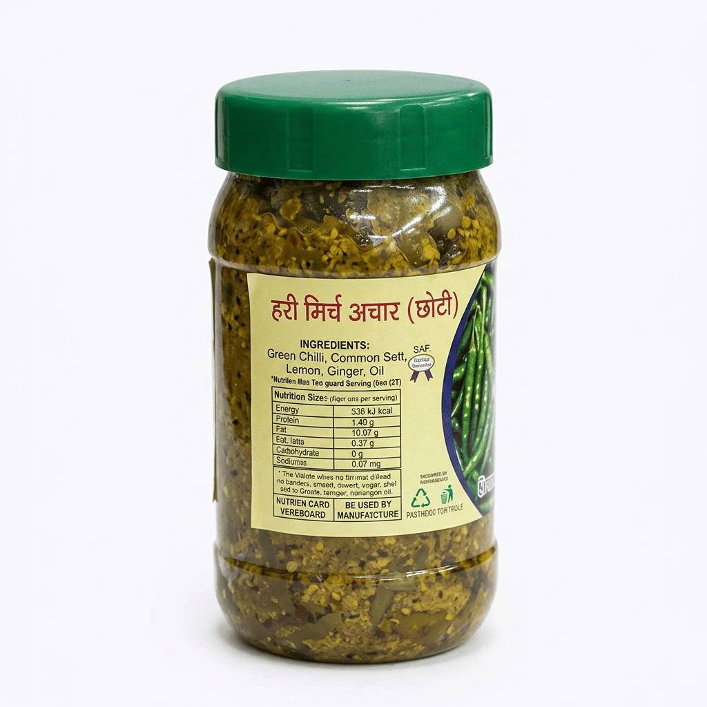 Shri Krishna Green Chilli Pickle (Small) view 2