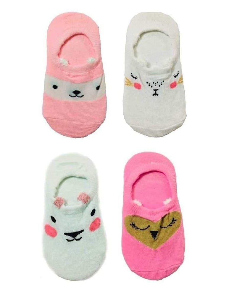 Clastik New Attractive Printed Design Socks Multicolor for Kids, 100% Cotton (2 to 5 Years) view 2