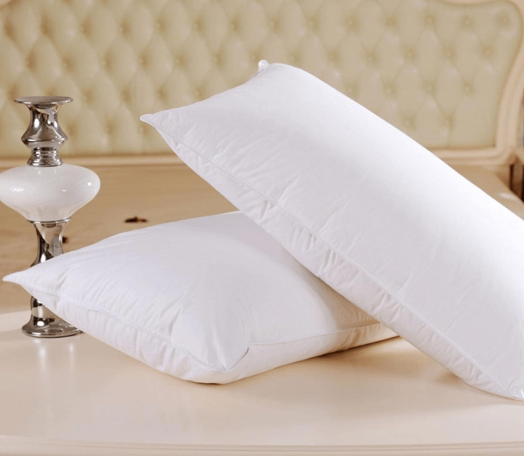 EASTTARDOMM Polyester Fibre Solid Sleeping Pillow Pack of 2 | White | Size – 16 x 26 Inches |