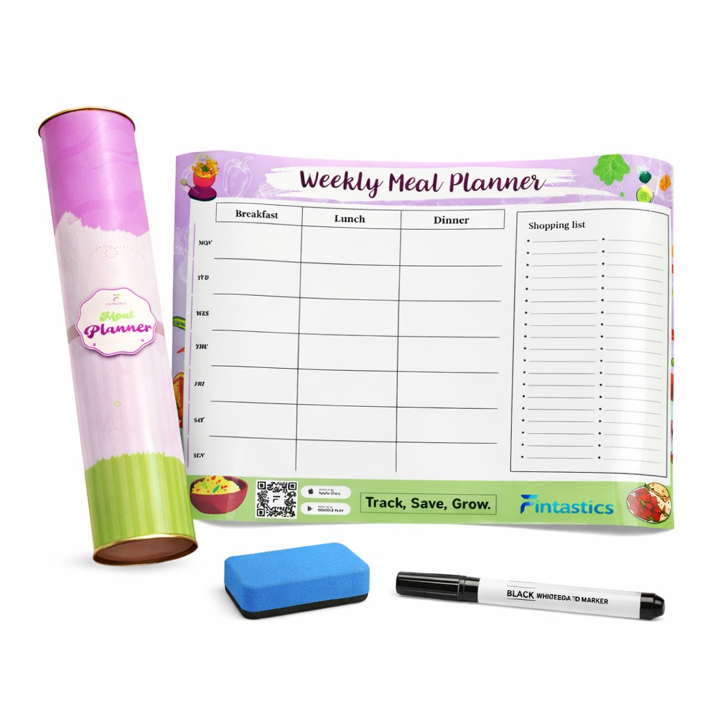 Fintastics Magnetic Weeekly Meal Sheet Planner