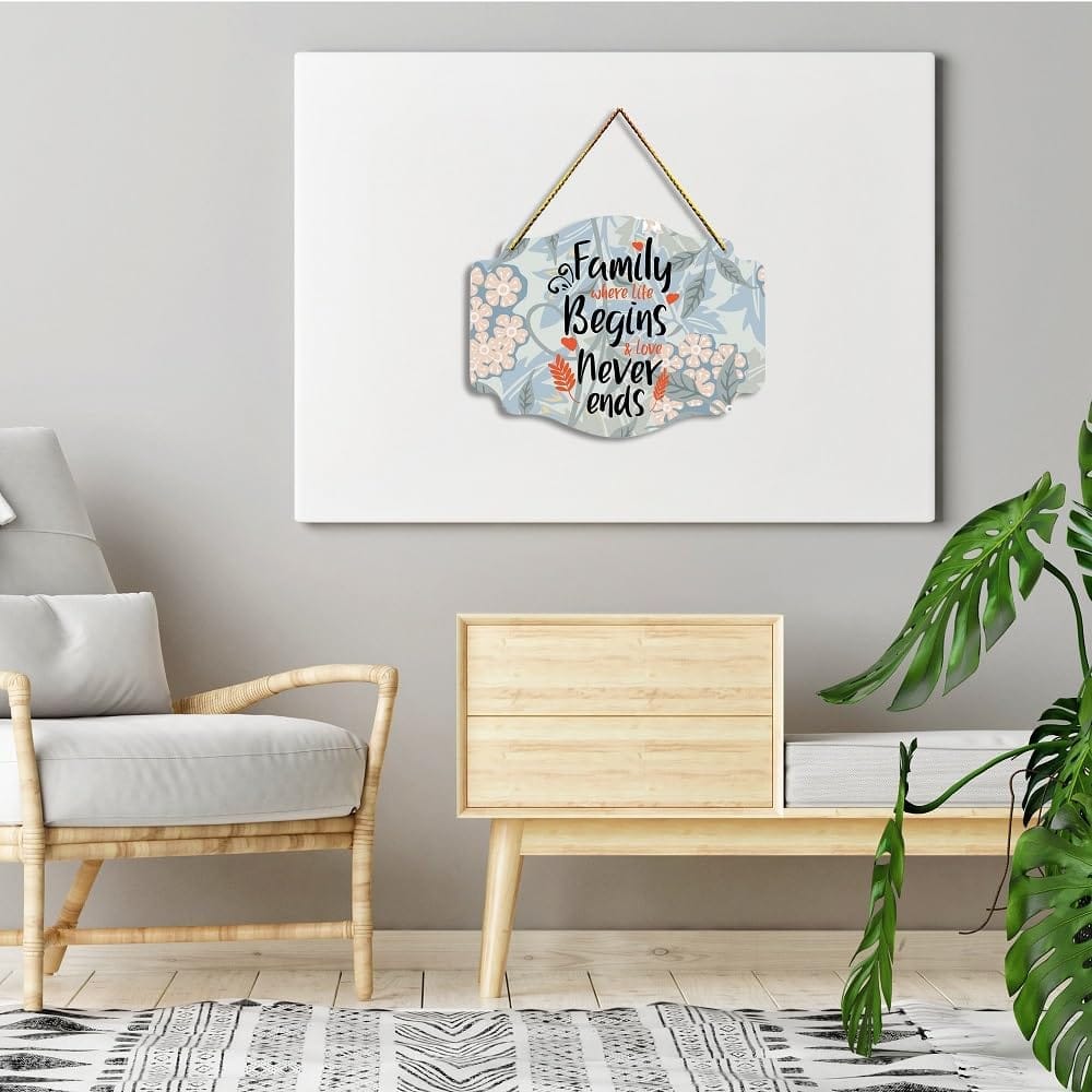 Wall Hangings for Home Decoration Items for Living Room Decor Welcome Home Wall Hanging for Home Office Decoration Handmade Craft Decorative Wall Art (WH1405) view 2