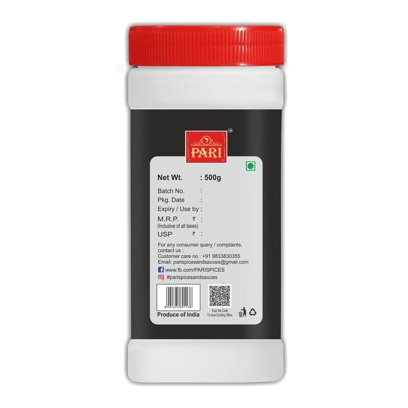 Pari Authentic Rajma Masala - best for Rajma Curries, Rice Dishes, Dal Tadka, and More | No Added Colors, No Preservatives, No MSG -100% pure & natural | Easy to Cook | (Pack of 1 x 500g Jar) view 2