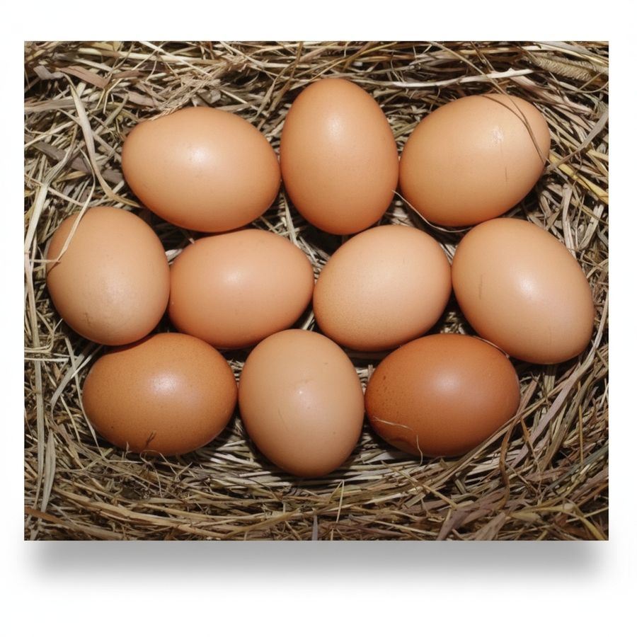 Farm Fresh Brown Eggs - 50 gm - Single fresh egg view 2