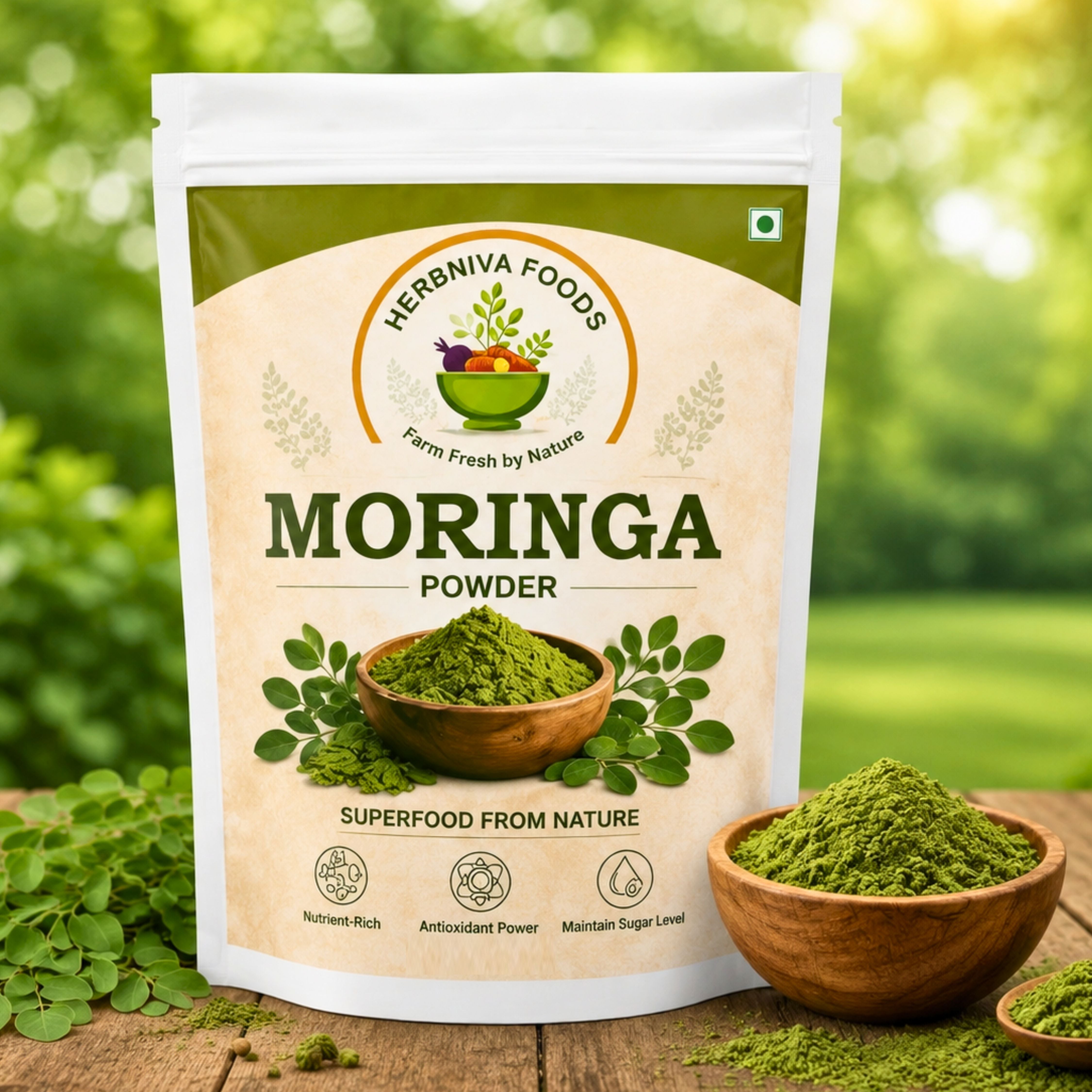 Herbniva Foods Moringa Powder 200 g view 2