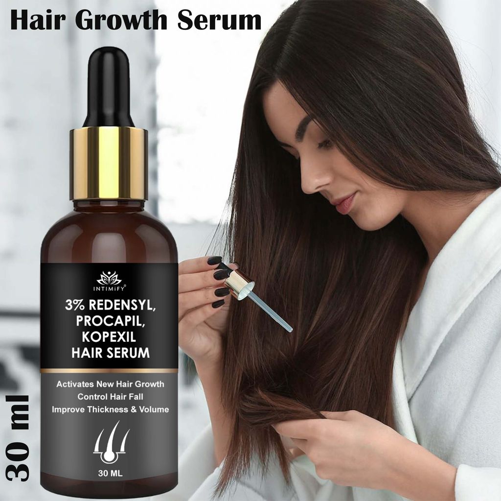 Intimify Hair Growth Serum, hair regrowth, strong hair, hair nourishment, anti hairfall, 30 ml view 2
