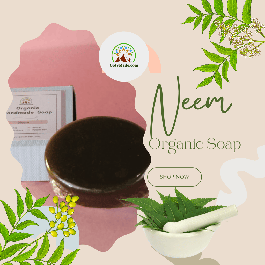 Neem Organic Homemade Soap: Chemical-Free Luxury for Radiant Skin and Eco-Friendly Living view 2