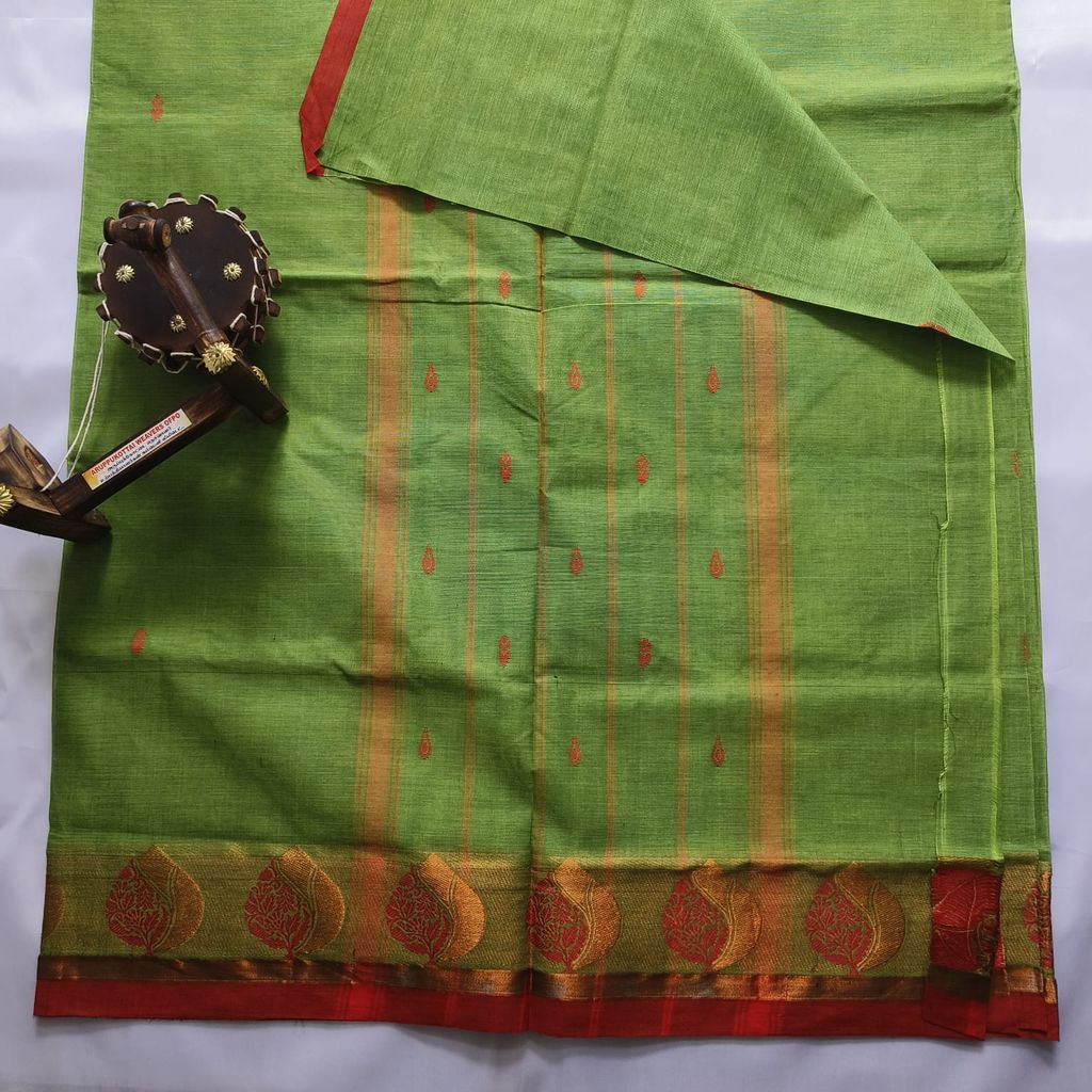Pure Cotton Saree with Blouse view 2