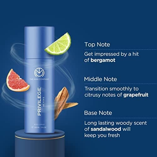 The Man Company Privilege Active Deodorant for Men 150ml*2 view 2