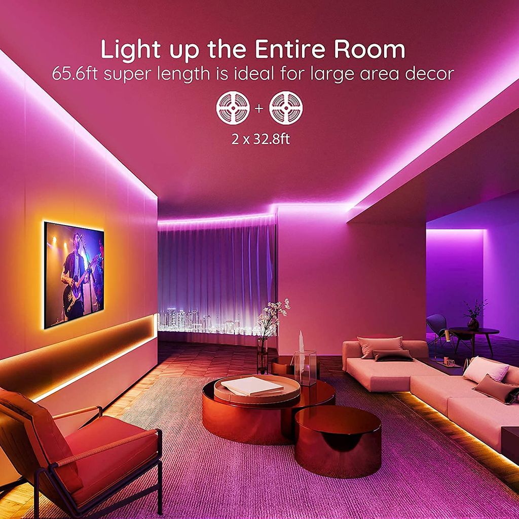 DAYBETTER� Smart Wi-Fi RGB Rope Led Strip Light 300 Led Compatible with Alexa Google Assistant, App Control Lighting Kit, Music Sync Color Changing Lights (5 Meter) | NW-A-34 view 2