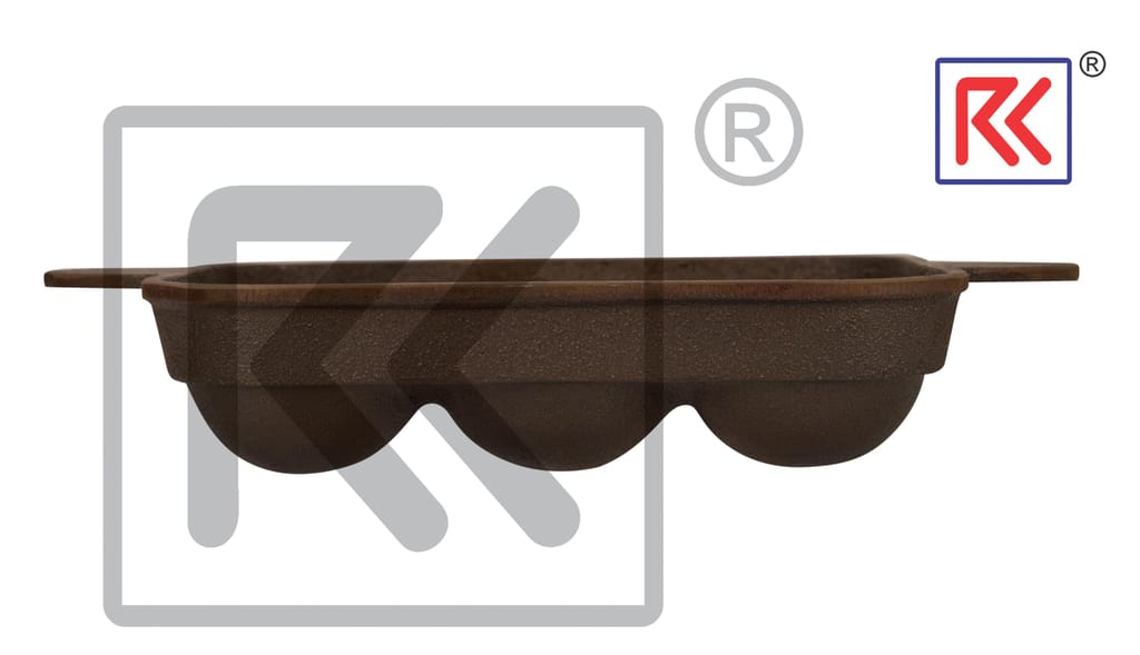 RK Sayti Cast Iron Square Paniyaram Pan with 9 Pits, Pre-Seasoned, Gas Stove and Induction Compatible view 2