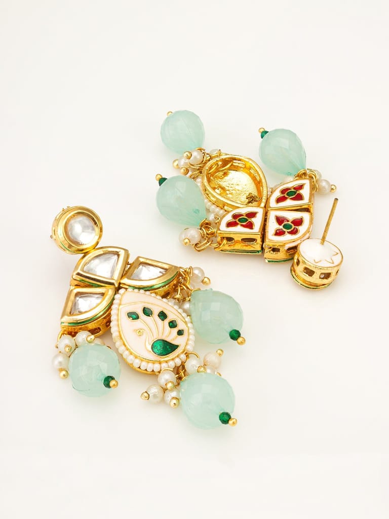 Morison Golden Pearl Drop Earrings Elegant Sophistication view 2