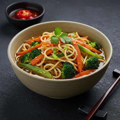 Veg Mein Chow Soup