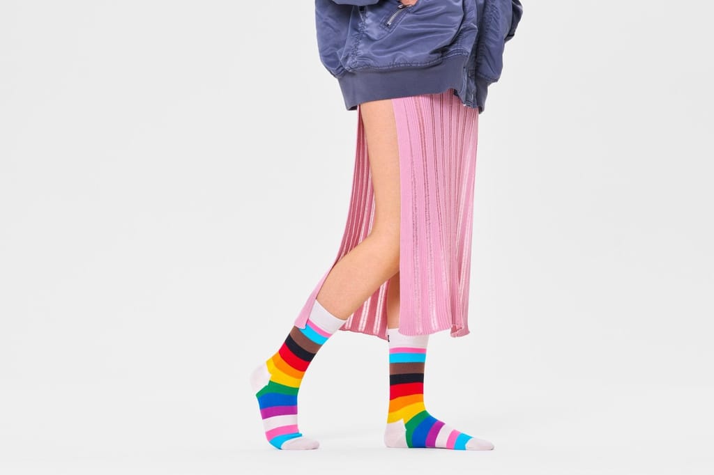 Happy Socks Pride Stripe Sock view 2