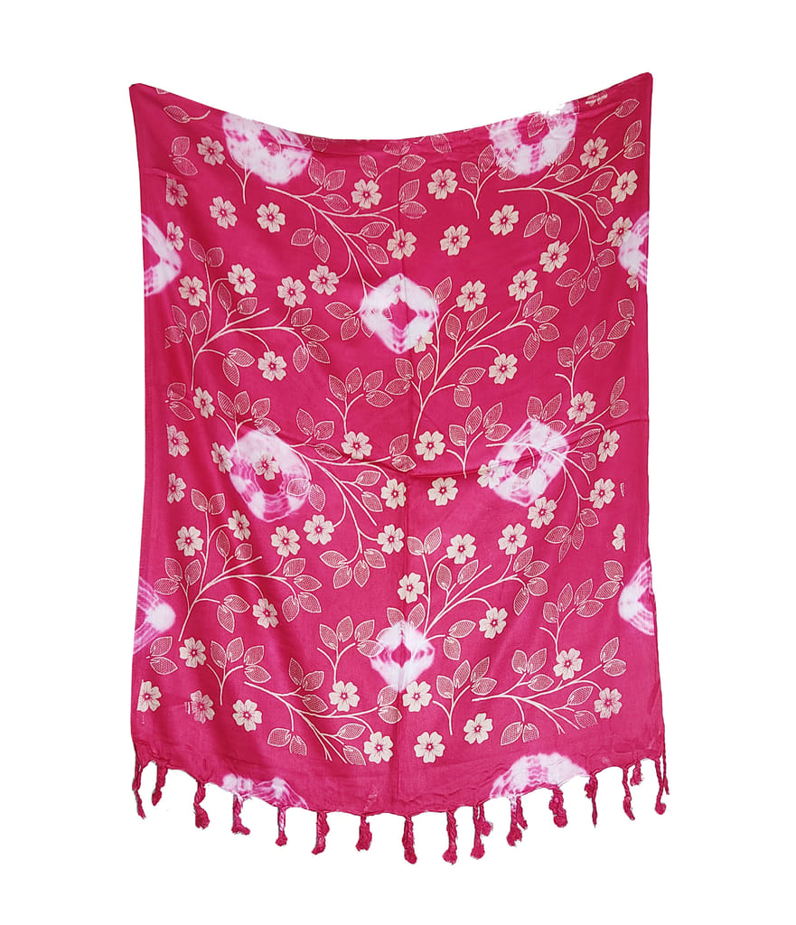Floral Printed Satin Stoles Scarf for Women & Girls, Size: 175x75 cm approx.. view 2