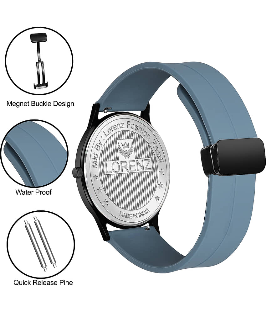 Lorenz Blue Silicon Analog Men's Watch view 2