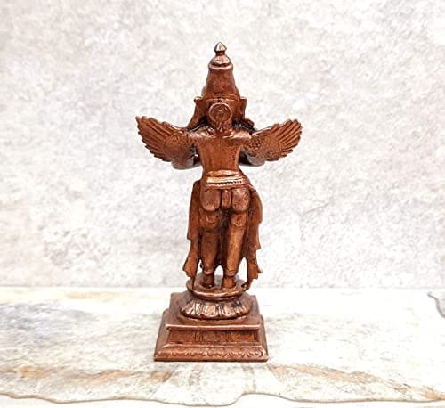 Searchers Paradise - Copper Idols Garuda ,4 inches, Copper Handmade 229 Grams, Patina Antique Finish, Pack of 1 Piece view 2