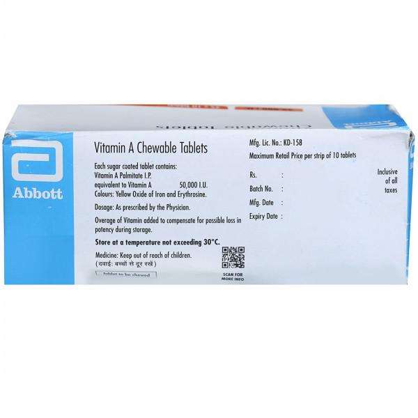 Vitamin A Chewable Tab 10 Tab view 2
