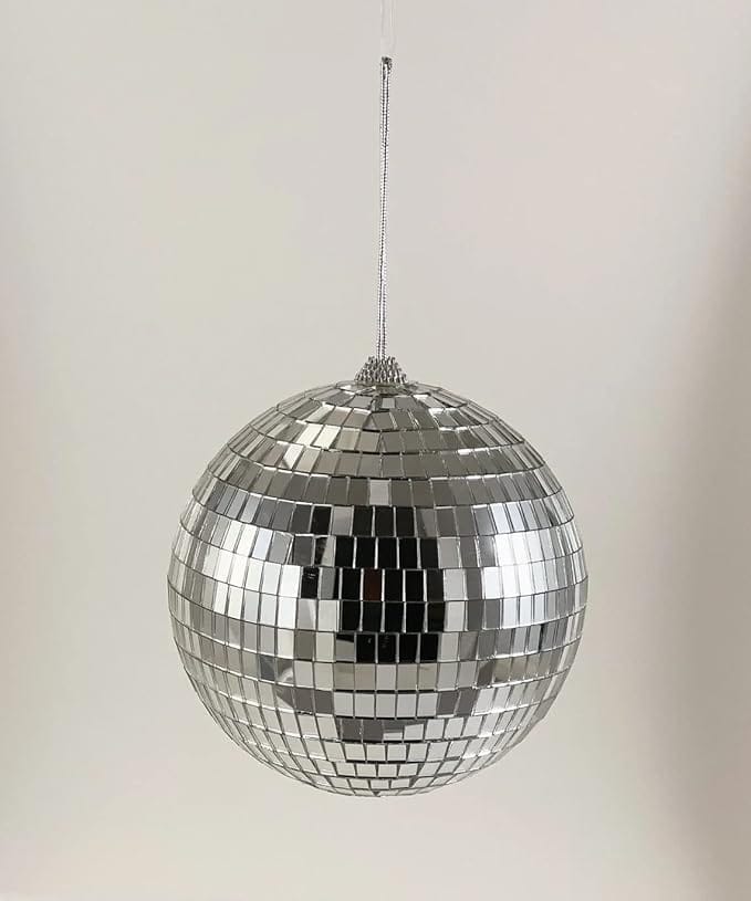 Lighting Disco Ball with Hanging Swivel, Mirror Ball (Multiple Sizes) view 2