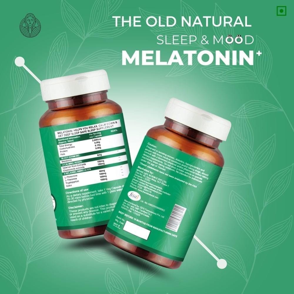 Melatonin sleeping pills for deep sleep 60 tablets view 2