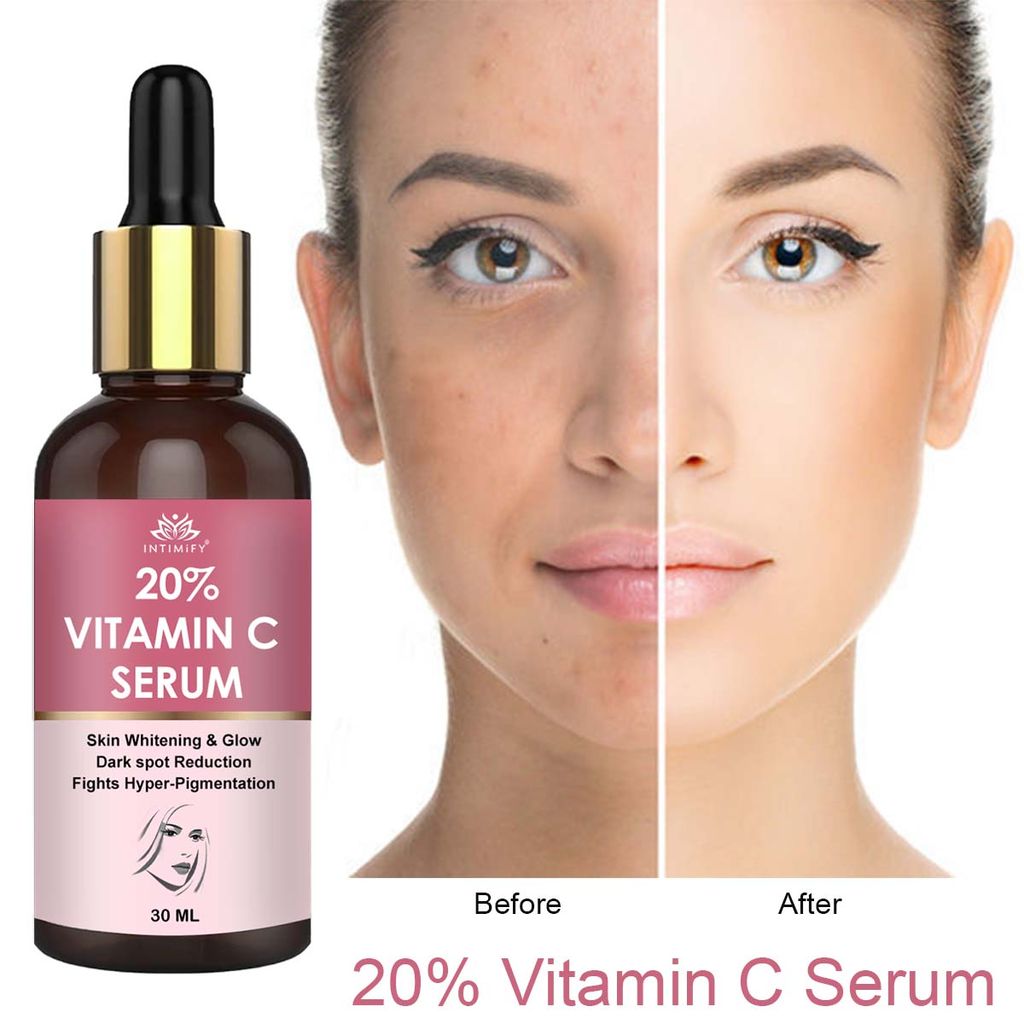 Intimify 20% Vitamin C Serum, vitamin c serum, anti acne serum, face serum, skin brightening serum, 30 ml view 2