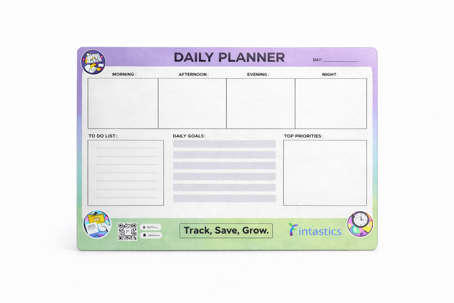 Fintastics Magnetic Daily Planner view 2