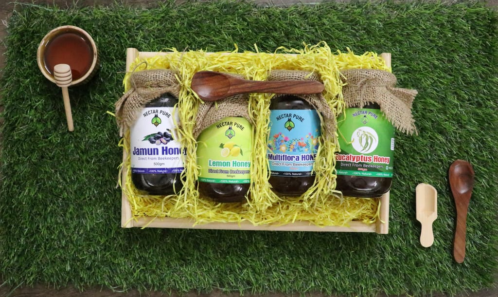 Honey Combo gift pack (with free Wooden spoon) view 2
