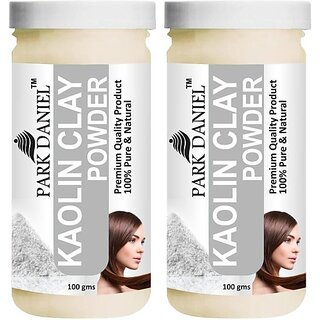 PARK DANIEL Premium Kaolin Clay Powder - For Face Pack And Hair Pack Combo Pack 2 bottles of 100 gms (200 g) view 2