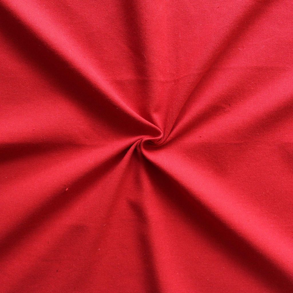AIRWILL 100% Cotton Solid Pattern 8 Seater Rectangle Table Cover Sized, 56x95 inches (Red, Pack of 1) view 2