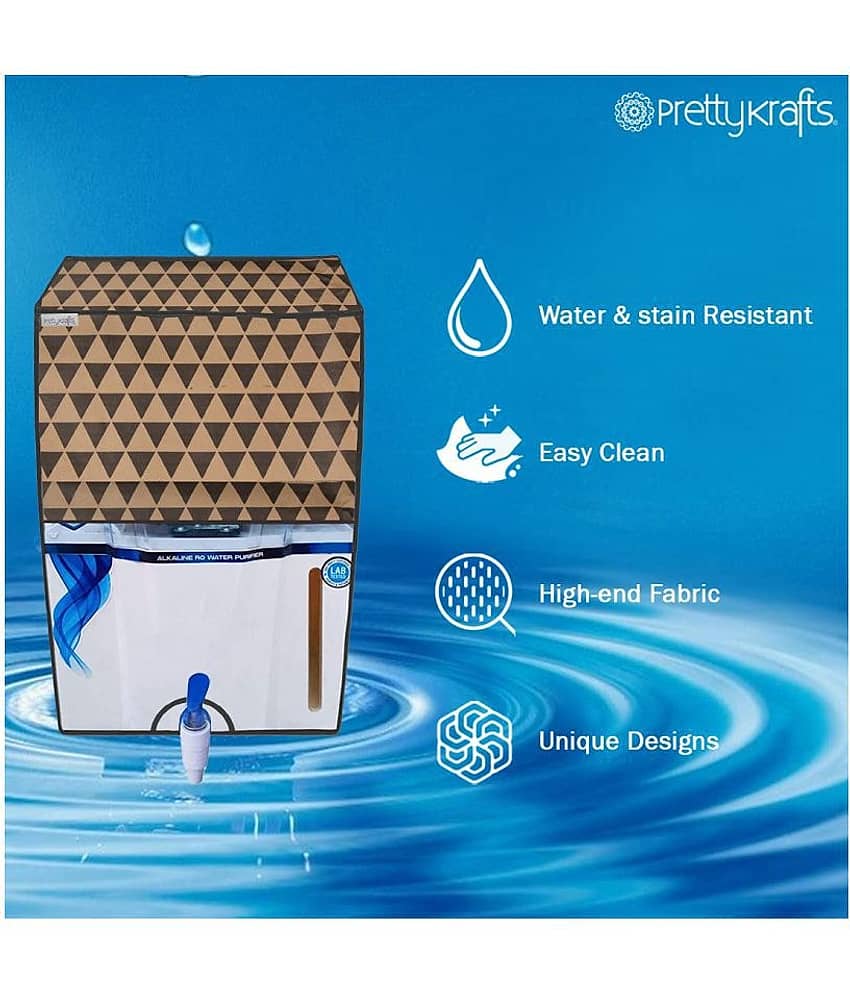 PrettyKrafts Single Polyester Beige Water Purifier Cover view 2