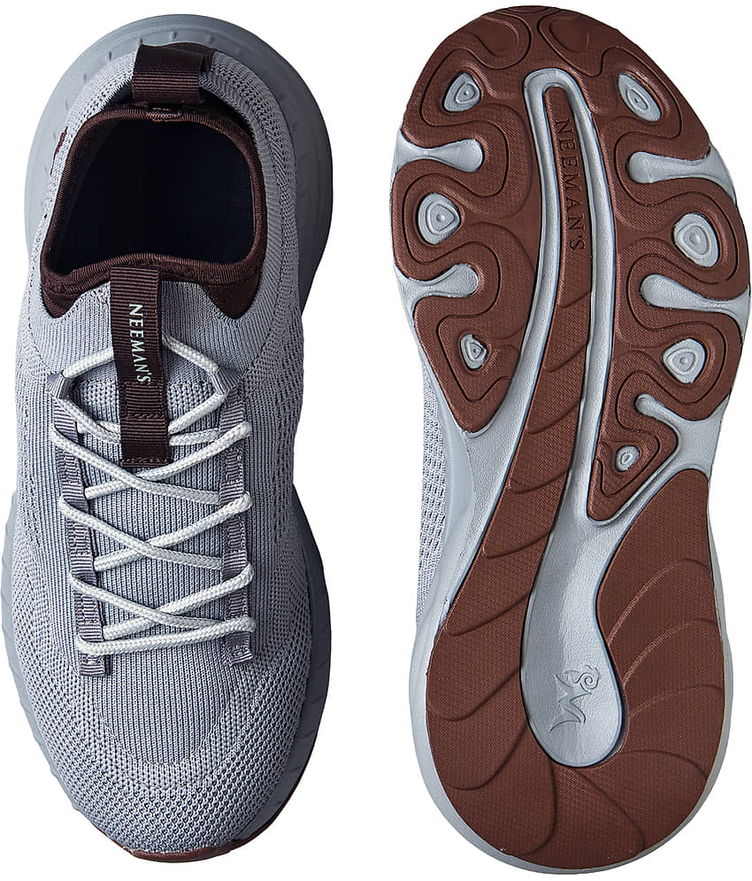 Neemans Dark Grey Men's Sports Running Shoes view 2