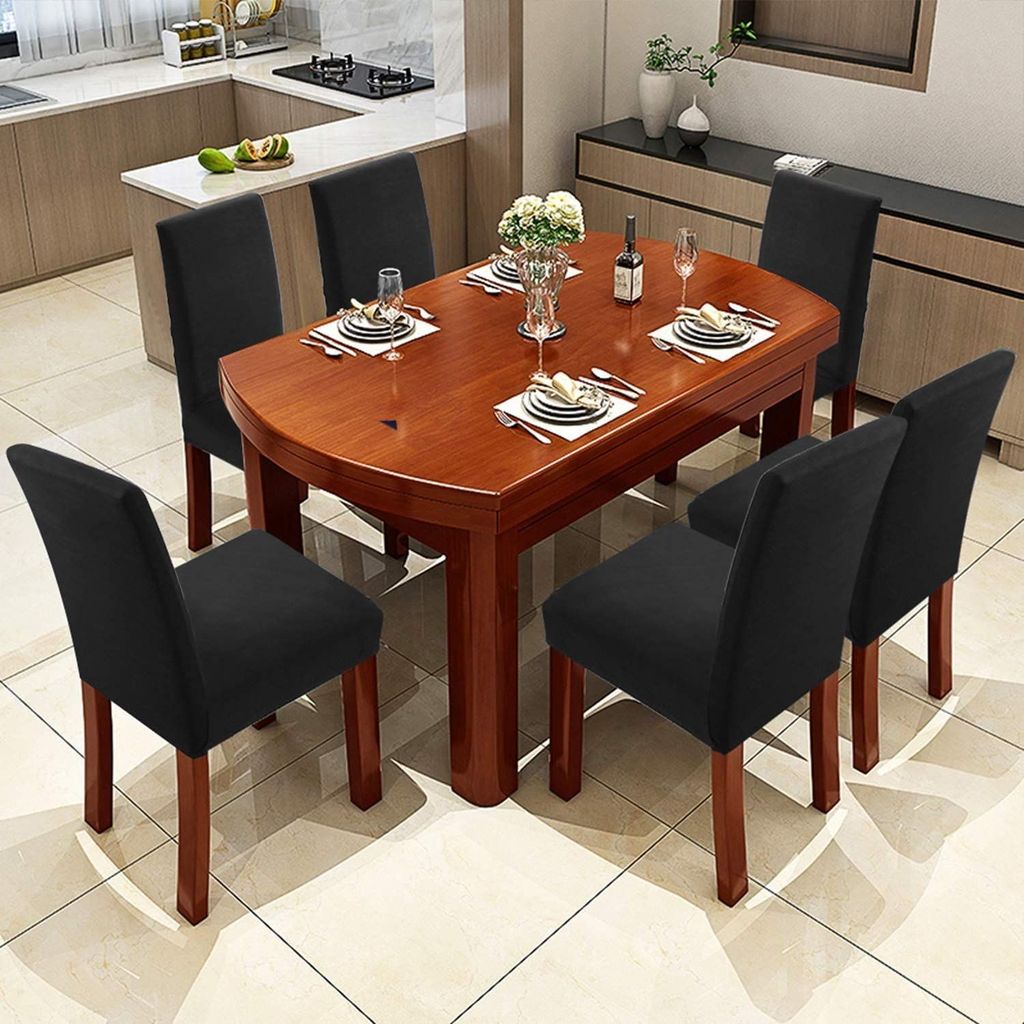 PENTHOOM Elastic Dining Chair Covers, Removable Washable and high Elasticity Premium Fabric Seat Cover view 2