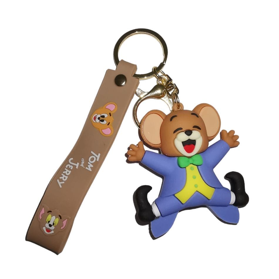Jerry 3D Rubber Silicone Keychain view 2