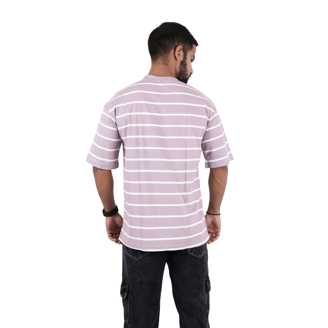 Lavendar Avengers Oversized T-shirt for Men view 2