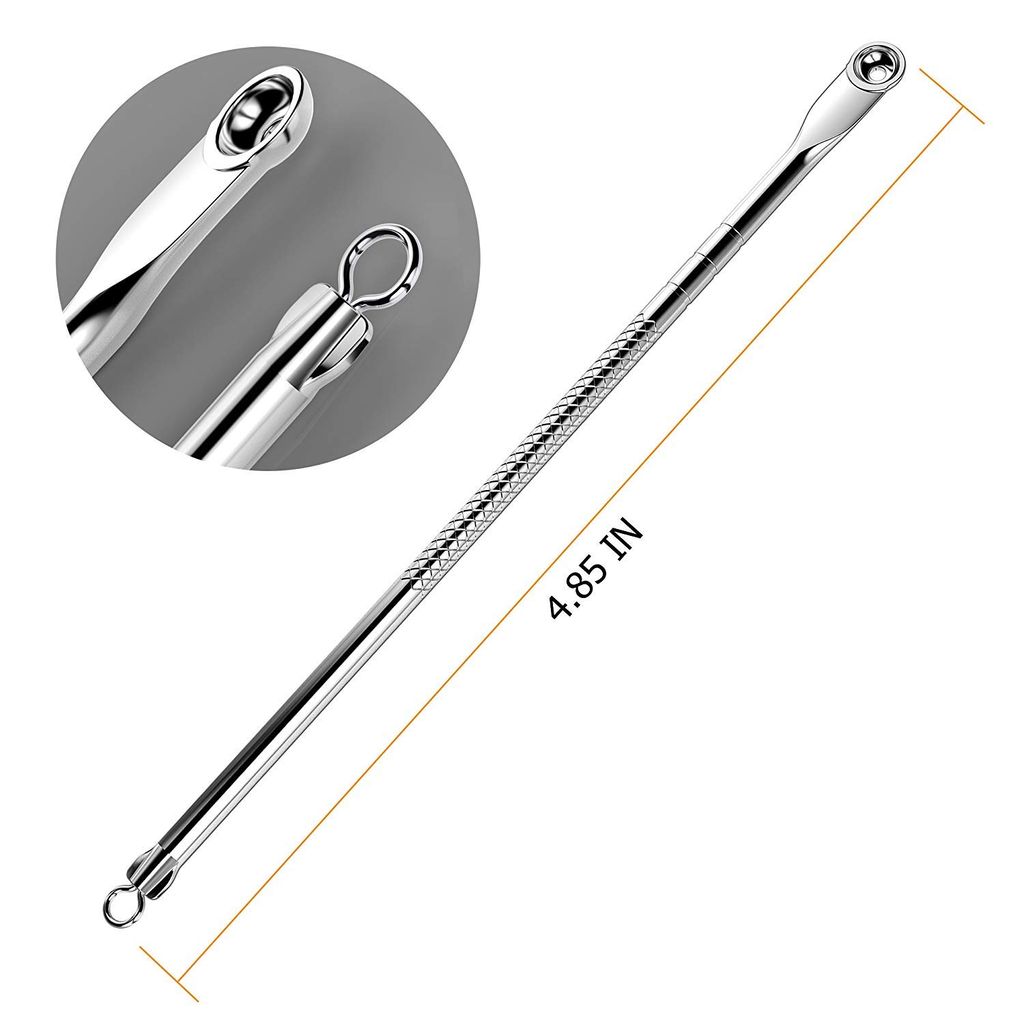 Glamezone Stainless Steel Blackhead Remover Needle Round view 2
