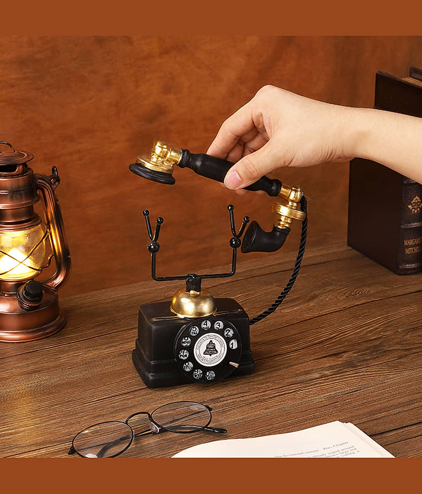 Flenzy Pack Of 1 Charming European Retro Resin Telephone view 2