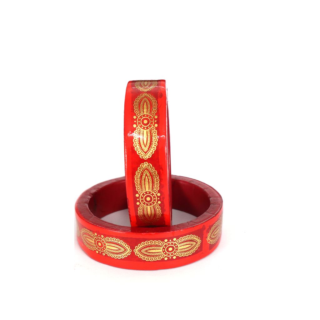 FHS Printed Rajasthni Lac Bangles For Girls And Woman view 2