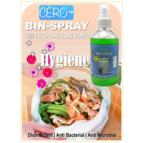 CERO ® Bin Fresh CITRONELLA Perfumed dust Bin Decontaminant/Cleanser (200ml) view 2