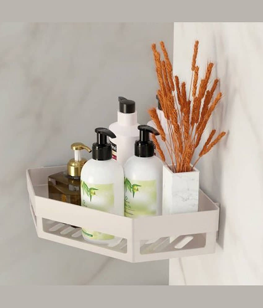 GEEO - White Plastic Storage Racks ( Pack of 1 ) view 2