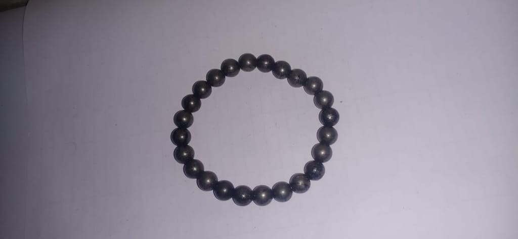 Pyrite Bracelets for Wealth and Courage through Natural Healing Gemstones for Unisex Adults. view 2